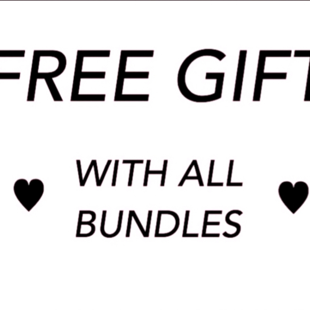 BUNDLE 3 OR MORE ITEMS AND RECIEVE A FREE GIFT! ALSO ILL GIVE YOU A DISCOUNT